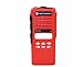 Red Front Housing Replacement for Motorola HT1250 two way radio Walkie Talkie Case Replacement Refurbish Refurb Kit with Buttons Channel Selector PTT button Stickers