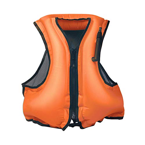NAXER Inflatable Life Jacket Adult Life Vest for Snorkeling Kayaking Suitable for 90-220 lbs