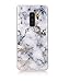 Galaxy S9 Plus Case,Spevert Marble Pattern Hybrid Hard Back Soft TPU Raised Edge Ultra-Thin Shock Absorption Slim Protective Case Compatible Samsung Galaxy S9 Plus/S9+(2018 Released) - White
