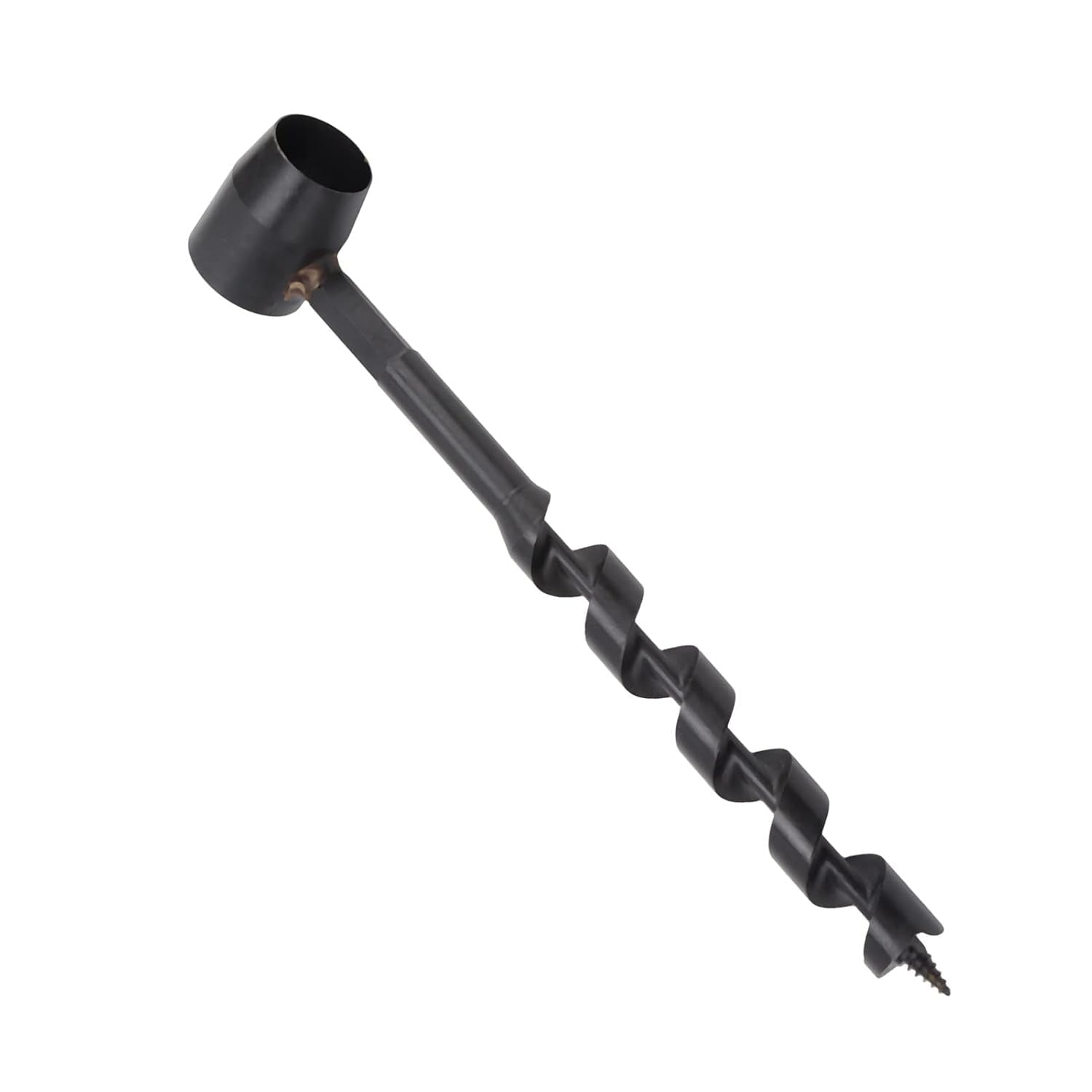 Manual Auger Drill, Long Service Life Survival Drill Black Incisive Carbon Steel for Woodworking (19-230mm)