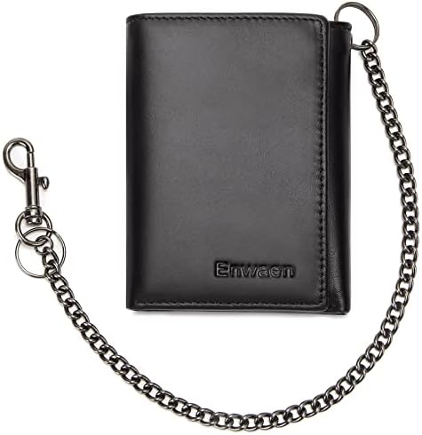 Fuzzy Leopard Tri-fold Bikers Wallet with 16