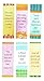 Christian Art Gifts Magnetic Scripture Bookmark Set with Love Joy and Friendship - Inspirational Whimsical Friend Themed Magnetic Bible Verse Pagemarker Set of 6 for Bibles and Books, Size 2.3” x 0.8”