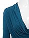 Doublju Soft Knit Cowl Neck Blouse Top for Women with Plus Size (Made in USA) Teal 2XL