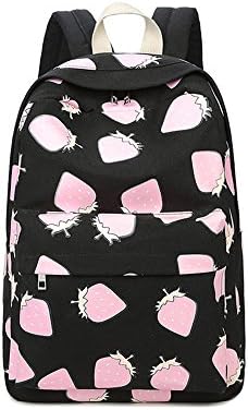 Canvas backpack / tide Japanese Korean version of junior high school students small fresh fresh simple school students high school student bag / female shoulder bag ( Color : Black )