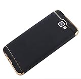 J3 Emerge Case,J3 2017 Case,Amp Prime 2 Case,Express Prime 2 Case,DAMONDY 3 In 1 Ultra Thin and Slim Hard Case Coated Non Slip Matte Surface with Electroplate Frame for Samsung J3 2017-black