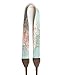 Livoree Travel Camera Strap for DSLR/SLR and Vintage, World Map Design, Genuine Leather, Cotton Canvas, for All Cameras (Canon, Nikon, Sony, Pentax, Leica, Olympus, Panasonic, Fuji, Lumix)