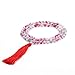 OVALBUY 108 Hand Knotted 6mm Colored Stone Beads Tibetan Buddhist Prayer Japa Mala for Meditation