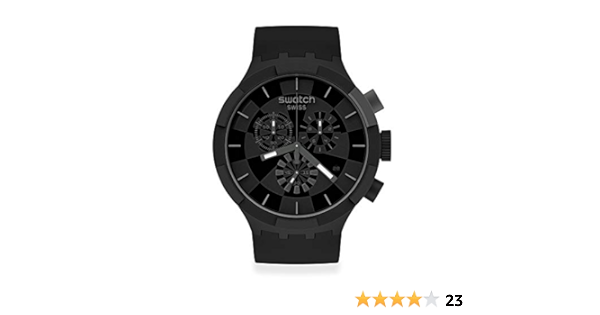 Amazon.com: Swatch orologio CHECKPOINT BLACK Originals Big Bold 47mm nero  SB02B400 : Clothing, Shoes \u0026 Jewelry
