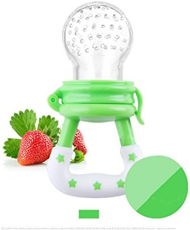 Baby Fresh Fruit And Vegetable Feeder Silicone Teat Green L