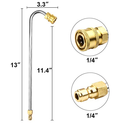 Pressure Washer Gutter Rod Cleaner Wand Attachments Accessory Washer Gutter Rod for Lance/Wand 1