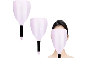 Quhoxdye 3 Pcs Barber Hair Salon Face Shield, Plastic Hairspray Face Cover Protector, Professional Hairdressing Protective Ma