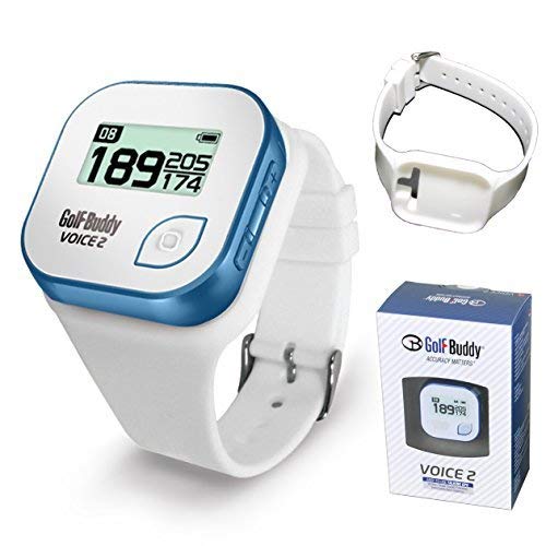 Golf Buddy Voice 2 Talking GPS Rangefinder (Bundle), Long Lasting