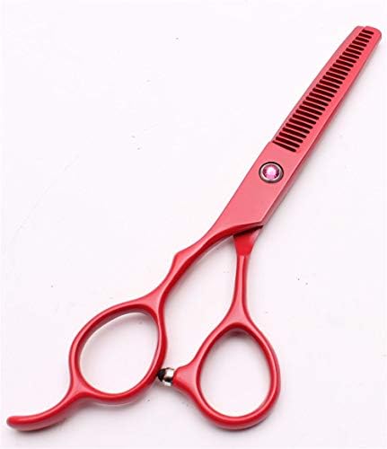 1 piece C8001 5.5 16cm Japan Customized Logo Red Professional Human Hair Scissors Cutting Shear Thinning Scissor Left-Hand Styling Tool