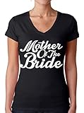 Awkwardstyles Women's Mother Of The Bride V-neck T-shirt W Tee Shirt + Bookmark L Black
