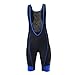 ARSUXEO Men's Cycling Bike Bib Shorts Blue Size X-Large