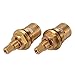 XCSOURCE 1 pair Replacement Brass Ceramic Stem Disc Cartridge Faucet Valve Quarter Turn G1/2