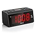 Peakeep Little Digital Alarm Clock FM Radio with 1.2 Inch Display and 2 Dimmer, Battery Memorization, Snooze and Sleep Timer, Easy Set
