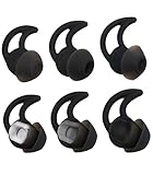 ALXCD Ear Tips for Bose SoundSport Free Headphone, S/M/L 3 Pair Replacement Soft Silicone Earbud Tips, Fit for Bose Quietcontrol 30 QC30 Sound Sport Free Headphone（Black