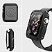 ZYTX Compatible with Apple Watch Series 4 Case 44mm,Shock-Proof Shatter-Resistant TPU Bumper Case,Compatible with iWatch Protector Case 44mm-Black