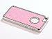 Pandamimi - Deluxe Baby Pink Diamond Rhinestone Glitter Bling Chrome Hard Case Cover for Apple iPhone 5 5G ,Screen Protector and Stylus