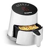 Bagotte Air Fryer, 3.7QT Oilless Electric Hot AirFryer with Full Touch Screen, 1500W Auto Off and Memory Function, Detachable Basket Dishwasher Safe, 6 Cooking Presets and Recipes, for Fast Healthier Food