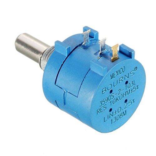DAOKI 5PCS 3590S-2-103L 10K Ohm BOURNS Rotary Wirewound Precision Potentiometer Pot 10 Turn