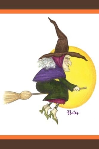 Notes: Witchy Notebook is a Great Gift Idea-Handy 6x9 Notebook-100 Lined Pages-Journal-Diary Paperback – 25 Oct 2017