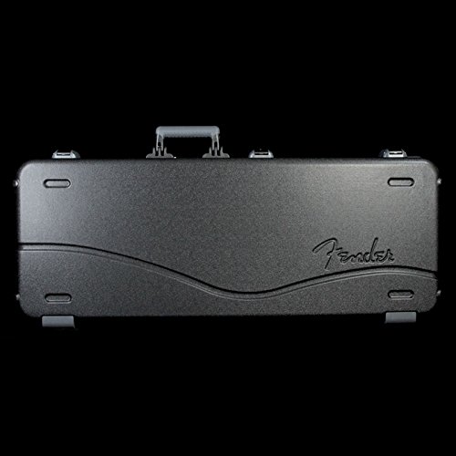 Fender Deluxe Molded ABS Strat-Tele Guitar Case Black Gray/Silver