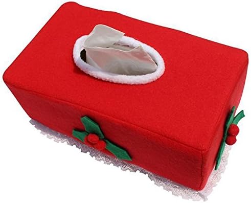 JUNGSON--New Xmas Christmas Santa Claus Cloth Tissue Box Covers Holder Decor Ornaments W