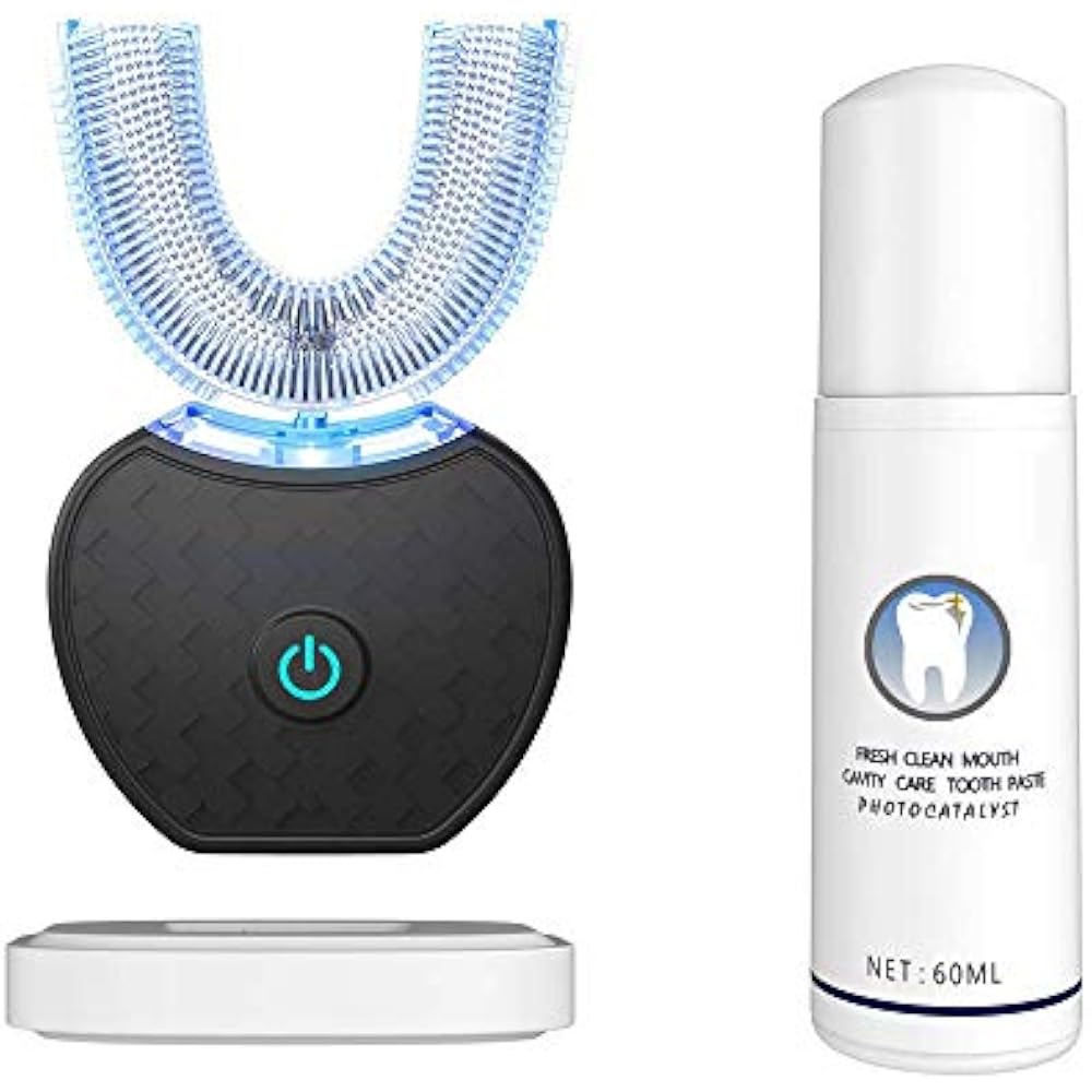 Ultrasonic Toothbrush, Automatic 360 Electric Sonic Teeth ...