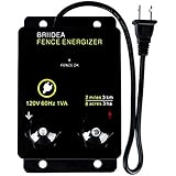Briidea 2-Mile Electric Fence Energizer for Preventing Wild Animals Intruding 8 Acres Output Voltage 5000 V 0.1Joule