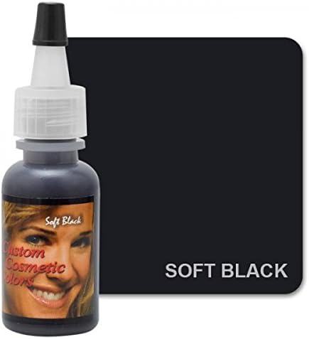 SOFT BLACK Custom Color Permanent Makeup Ink 0.5 oz