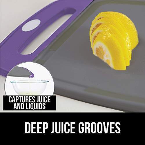 Gorilla Grip Durable Kitchen Cutting Board Set of 3, BPA Free