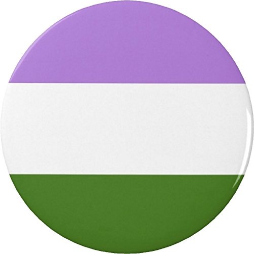 Genderqueer Flag Symbol 1.25â€ Pinback Button Pin Support Awareness