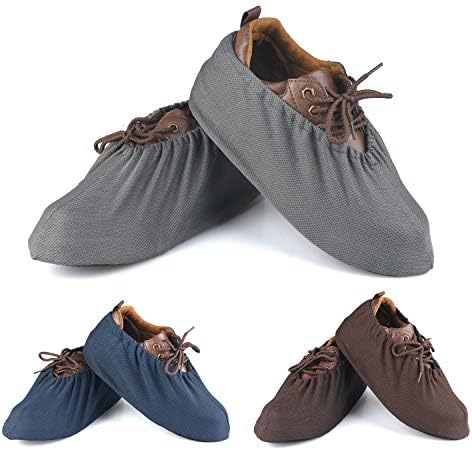 3 Pairs Filmy Mesh Non Slip Washable Reusable Shoe Covers For Household Thickened Boot Covers