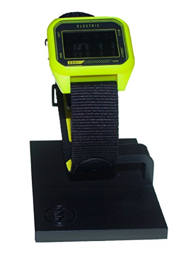 Electric Men's EW0110020027 ED01 Nato Band Digital Display Japanese Quartz Black Watch, YELLOW/COLOR BLOCK