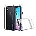 RhinoShield iPhone X Modular Case [Mod Customizable Shock Absorbent Heavy Duty Protective Cover - Compatible w/Wireless Charging & Lenses - Shockproof Dark Blue Bumper w/Clear Back