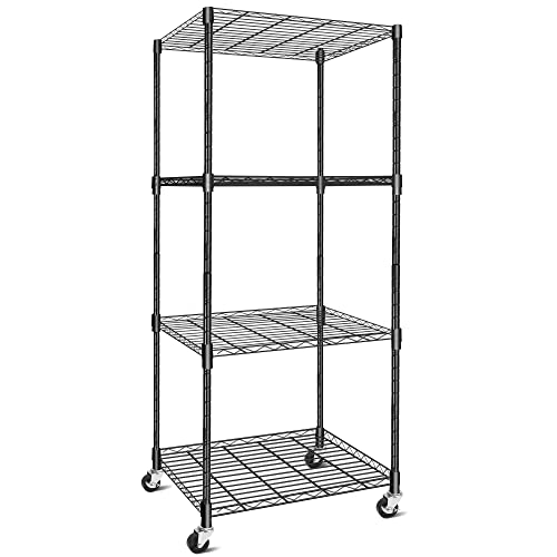 4Shelf Adjustable,Heavy Duty Kitchen Shelf Organizer Rack,Kitchen Rack