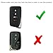 iJDMTOY (1) Premium Gun Metal Grey Alloy Metal Key Fob Cover Case Compatible With Lexus IS ES GS RC NX RX LX 200 250 350 Remote Key