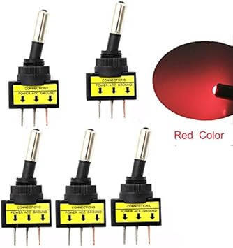 Amazon Com Elegantstunning 5pcs Set Led Toggle Switch With