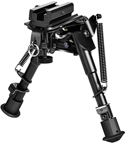 OneTigris Rifle Bipod - 6-9 Inches Adjustable Picatinny Tactical Bipod ...