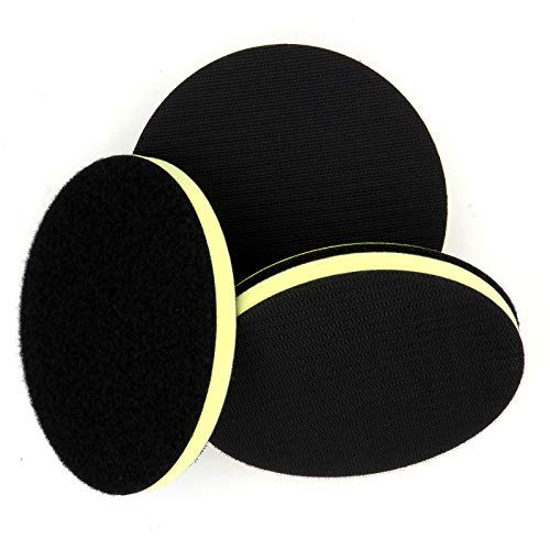 6 Inch 150mm PU Foam Interface Pad Medium Density Sanding Disc Backing Pad Hook and Loop (Pack