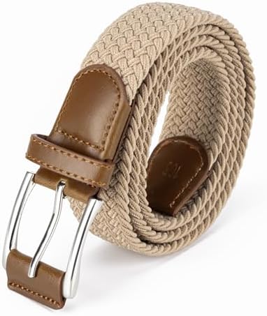 Radmire Braided Canvas Woven Elastic Stretch Belts for Men  display picture 1