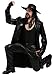 Mens WWE The Undertaker Halloween Cosplay Costume Outfit | Licensed Overcoat, Tank, Pants, Hat, and Pair of Gloves Large