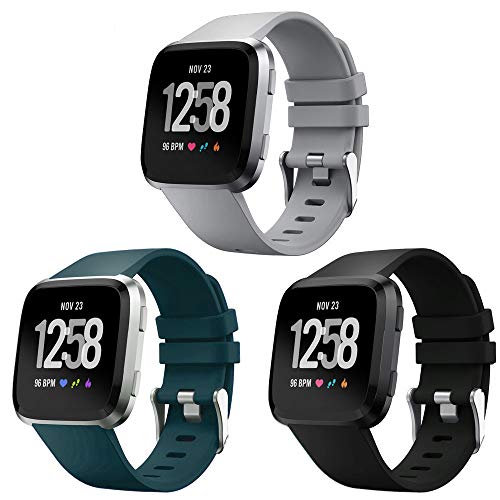 ZSZCXD Compatible for Fitbit Versa Band, Silicone Replacement WatchBand Strap Band Wristband for Fit ZSZCXD Compatible for Fitbit Versa Band, Silicone Replacement WatchBand Strap Band Wristband for Fit