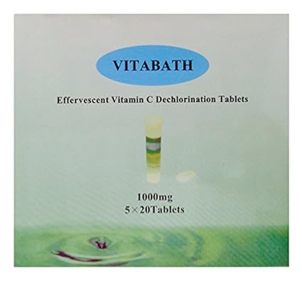 Vitabath Vita C Bath Effervescent Vitamin C Dechlorination 1000 Mg 100 Tablets