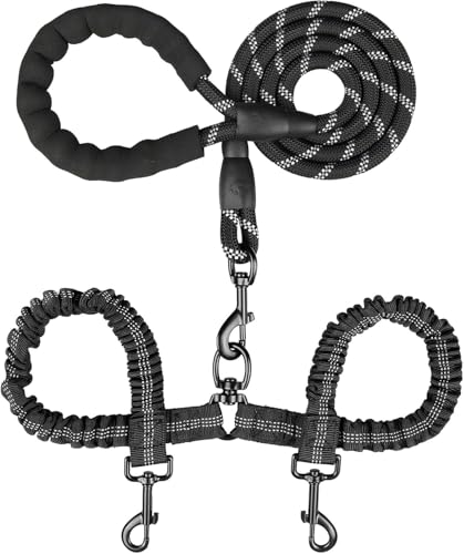 MingXpets Double Dog Leash