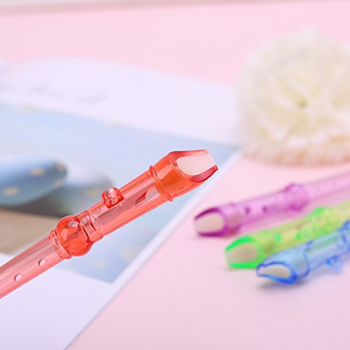 Kofun Plastic Flute, Plastic Musical Instrument Recorder Flute 6 Holes Colorful Children's Toys Gift Ideal Christmas Birthday Music Toy Gift for Kids