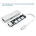 DeepDream Type C Adapter to RJ45 Gigabit Ethernet with 3 Ports USB 3.0 Hub for Macbook, Surface Pro, Notebook, USB Flash Drives, Desktop PC