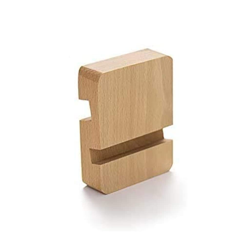 MYLB Wooden Cell Phone Stand, Universal Desktop Phone Stand Portable Mobile Tablet Holder